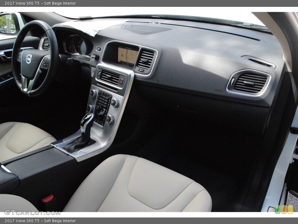 Soft Beige Interior Dashboard for the 2017 Volvo S60 T5 #138192138