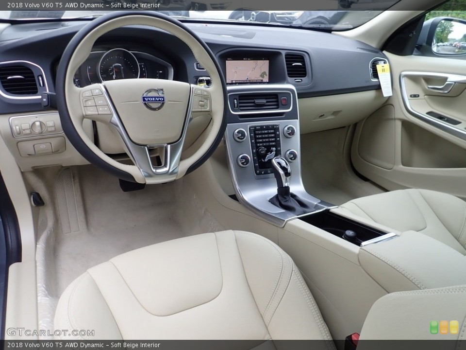 Soft Beige Interior Photo for the 2018 Volvo V60 T5 AWD Dynamic #138193332