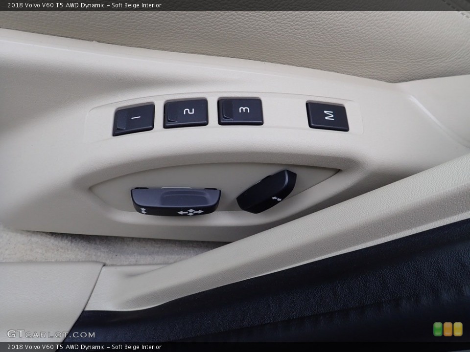Soft Beige Interior Controls for the 2018 Volvo V60 T5 AWD Dynamic #138193383