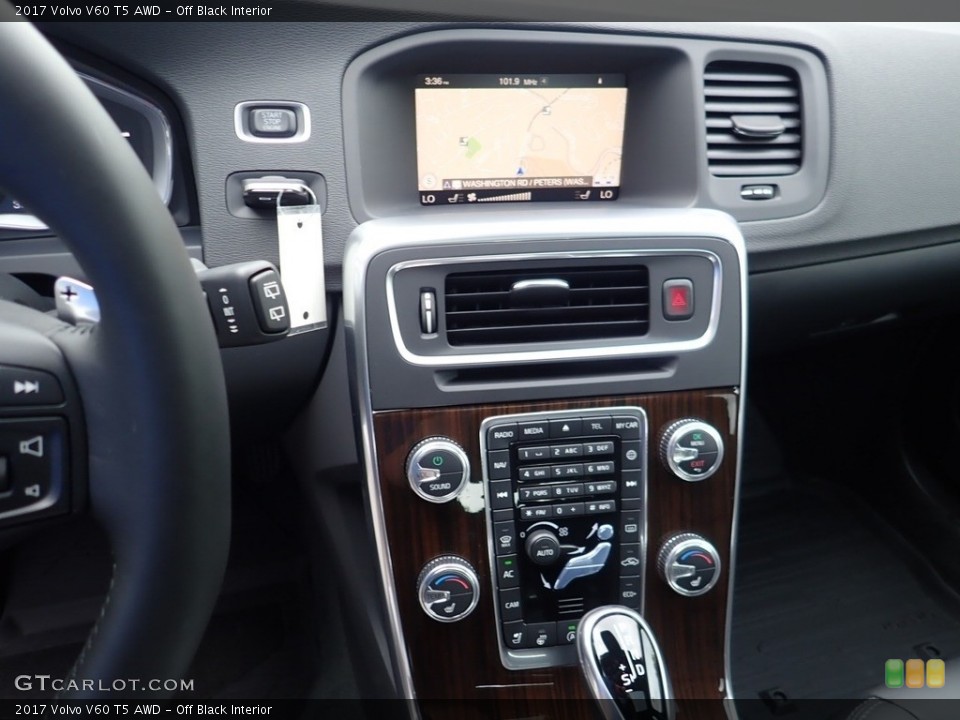 Off Black Interior Controls for the 2017 Volvo V60 T5 AWD #138194037