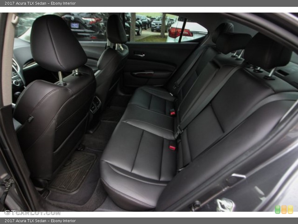 Ebony Interior Rear Seat for the 2017 Acura TLX Sedan #138194631
