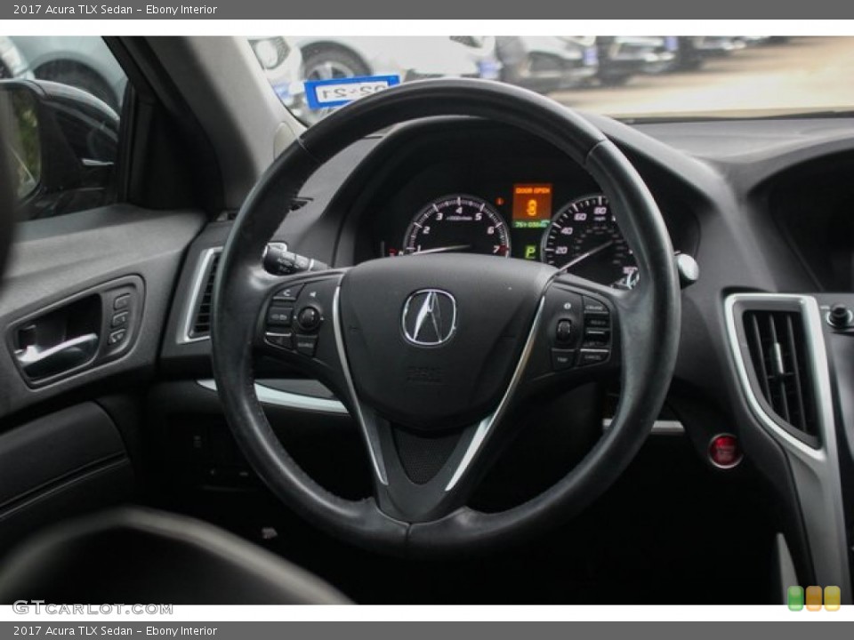 Ebony Interior Steering Wheel for the 2017 Acura TLX Sedan #138194754