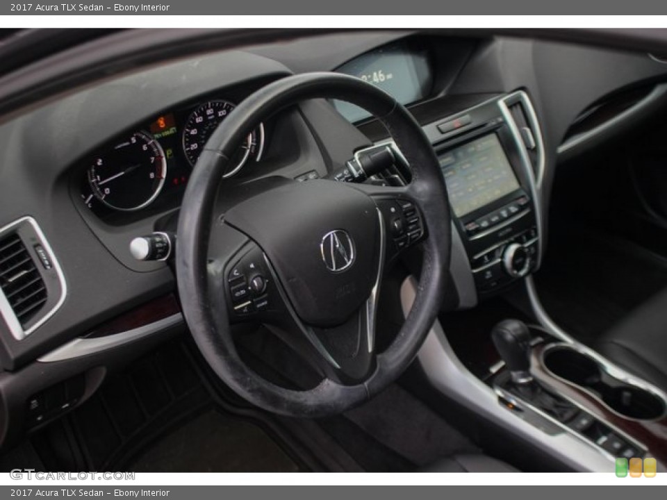 Ebony Interior Steering Wheel for the 2017 Acura TLX Sedan #138194943