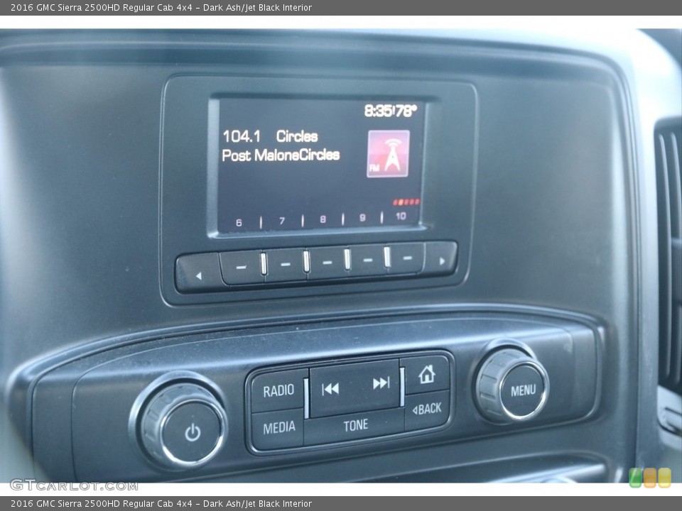Dark Ash/Jet Black Interior Controls for the 2016 GMC Sierra 2500HD Regular Cab 4x4 #138194988