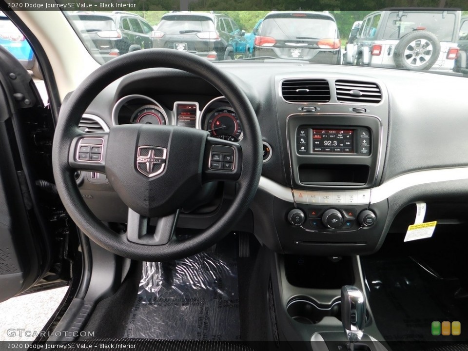 Black Interior Dashboard for the 2020 Dodge Journey SE Value #138195057