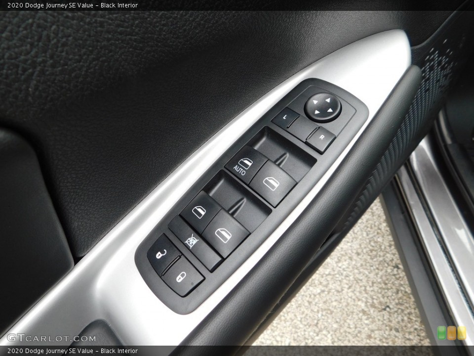 Black Interior Controls for the 2020 Dodge Journey SE Value #138195219