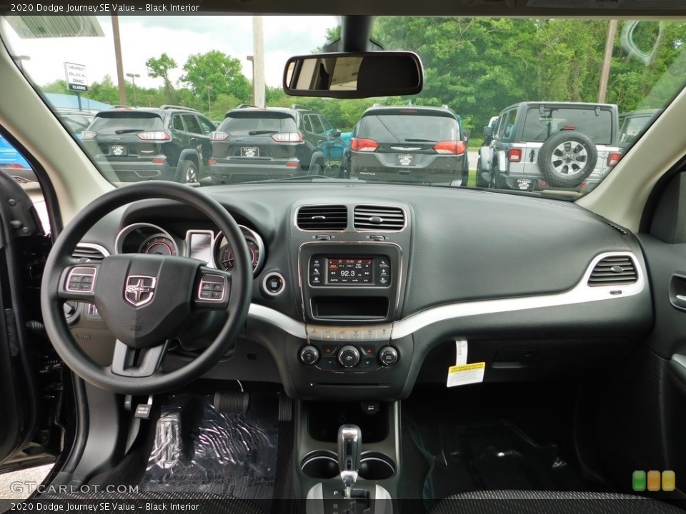 Black Interior Dashboard for the 2020 Dodge Journey SE Value #138195261