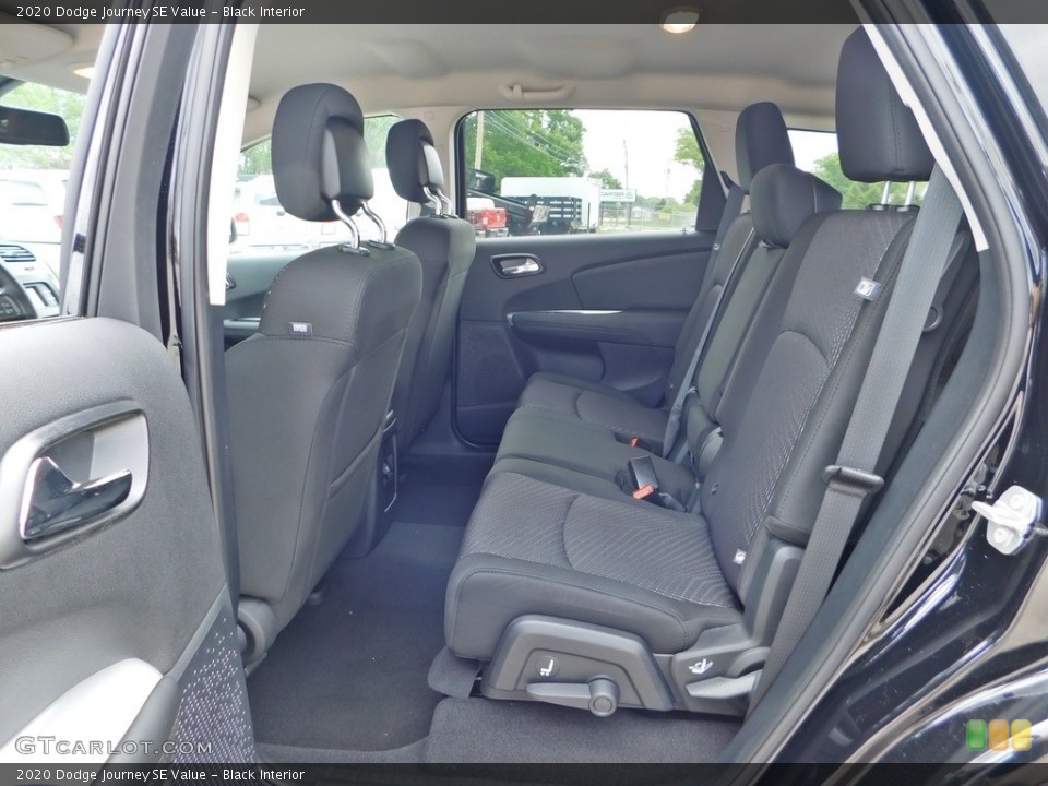 Black Interior Rear Seat for the 2020 Dodge Journey SE Value #138195360