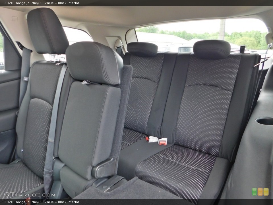 Black Interior Rear Seat for the 2020 Dodge Journey SE Value #138195381