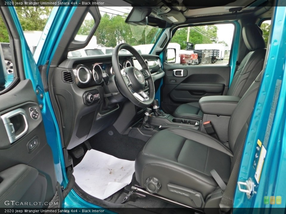Black Interior Front Seat for the 2020 Jeep Wrangler Unlimited Sahara 4x4 #138196242