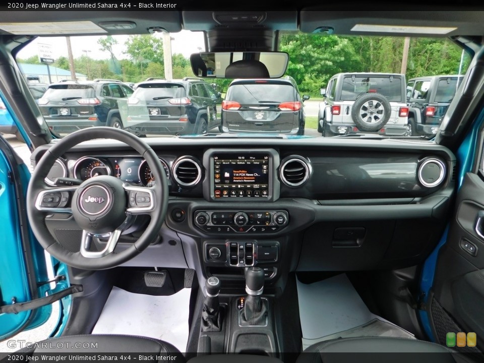 Black Interior Dashboard for the 2020 Jeep Wrangler Unlimited Sahara 4x4 #138196266