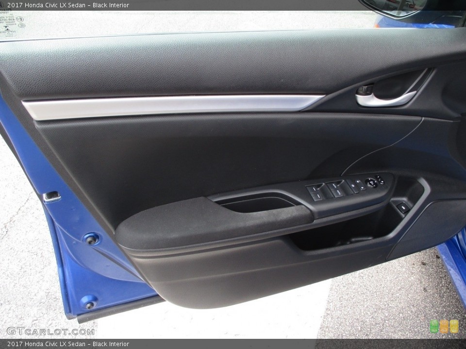 Black Interior Door Panel for the 2017 Honda Civic LX Sedan #138197484