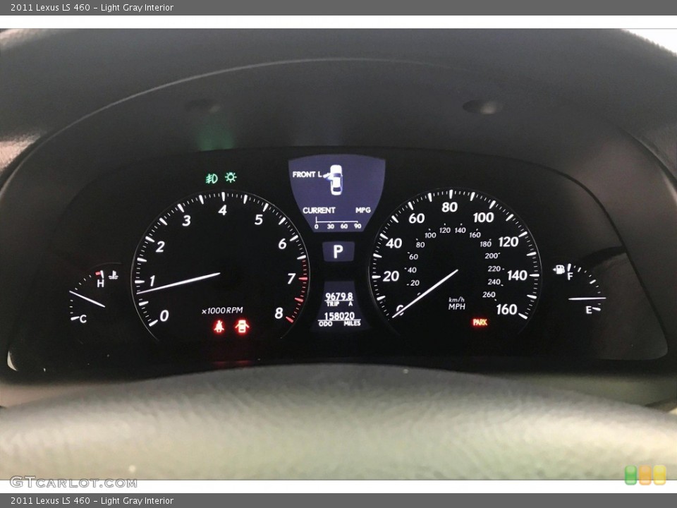 Light Gray Interior Gauges for the 2011 Lexus LS 460 #138198456