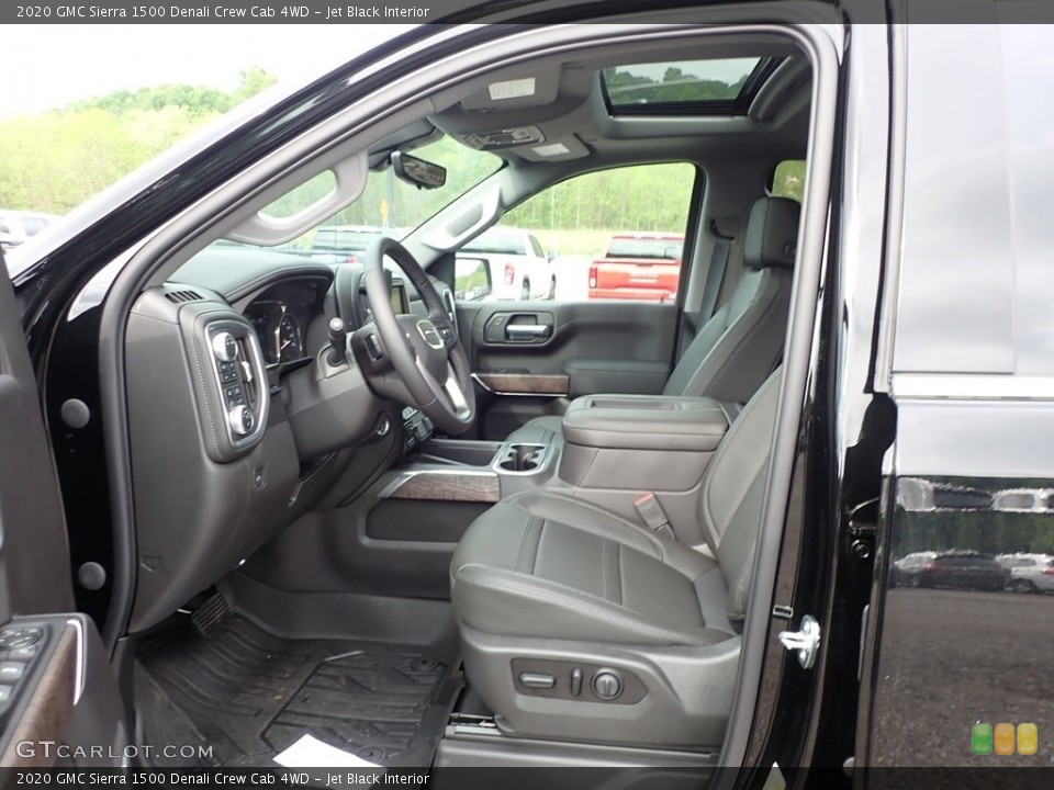 Jet Black Interior Front Seat for the 2020 GMC Sierra 1500 Denali Crew Cab 4WD #138198744