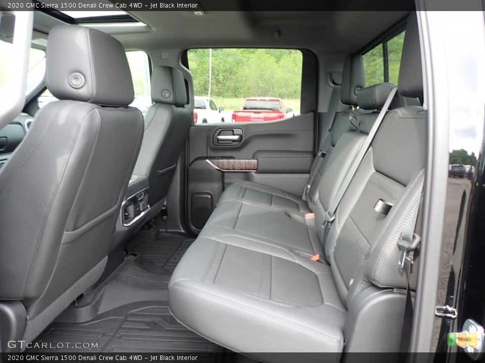 Jet Black Interior Rear Seat for the 2020 GMC Sierra 1500 Denali Crew Cab 4WD #138198765