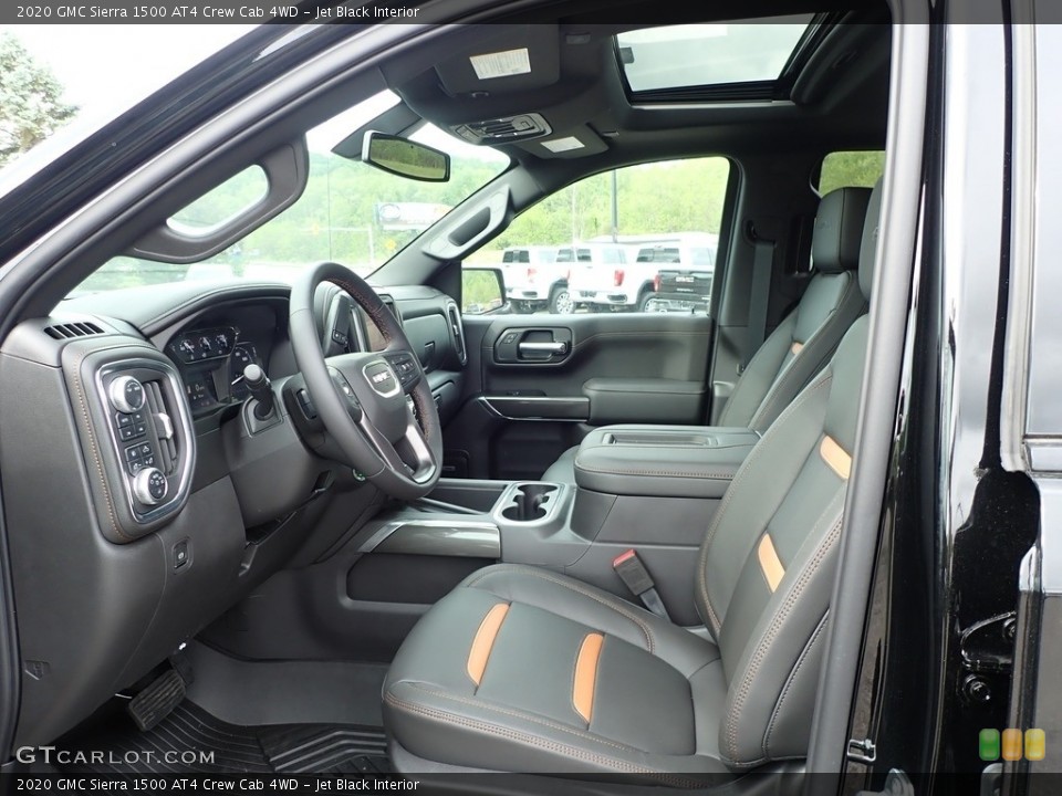Jet Black Interior Front Seat for the 2020 GMC Sierra 1500 AT4 Crew Cab 4WD #138199230
