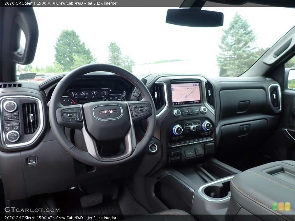 Jet Black Interior Dashboard for the 2020 GMC Sierra 1500 AT4 Crew Cab 4WD #138199248