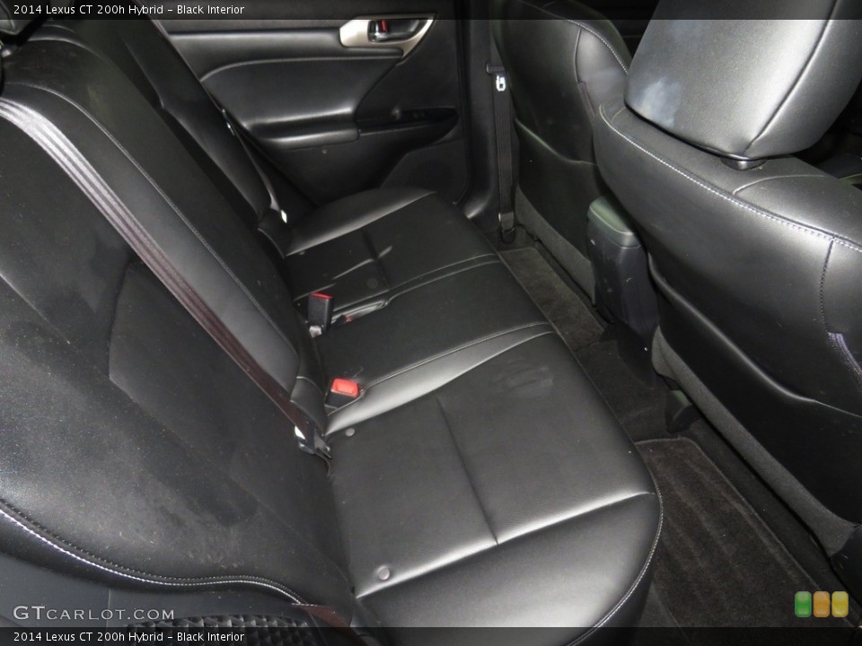 Black Interior Rear Seat for the 2014 Lexus CT 200h Hybrid #138199272