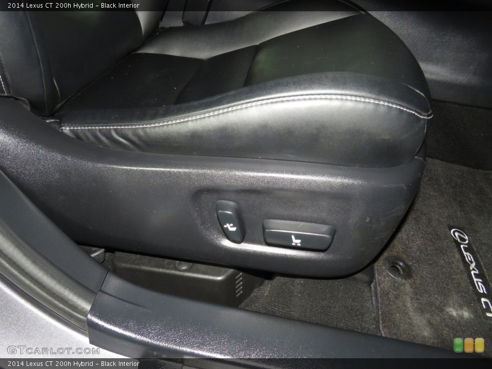 Black Interior Front Seat for the 2014 Lexus CT 200h Hybrid #138199284
