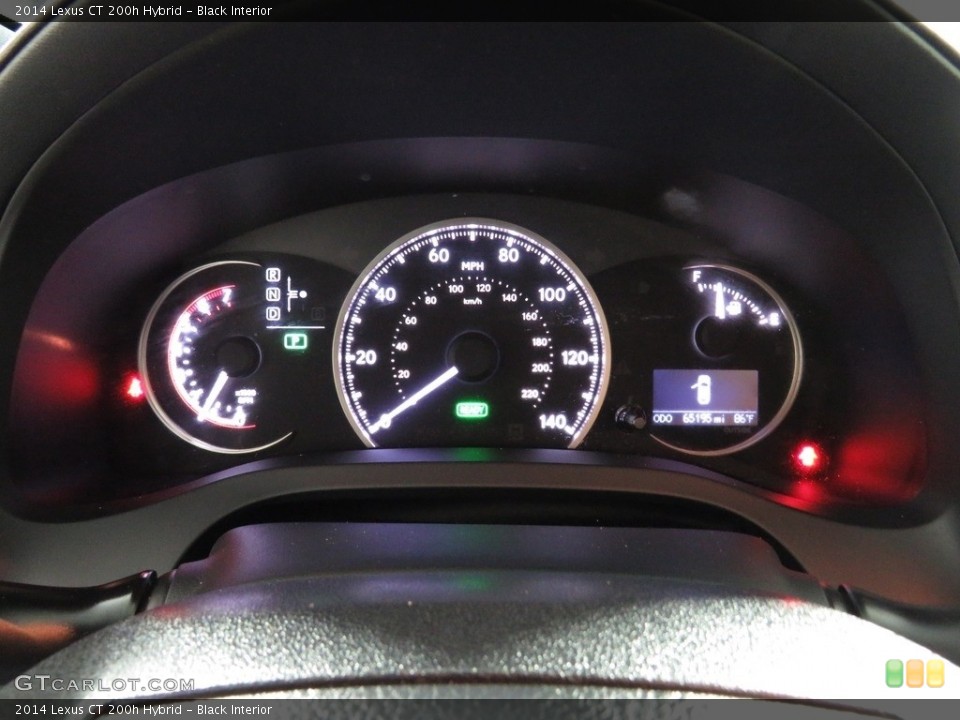 Black Interior Gauges for the 2014 Lexus CT 200h Hybrid #138199296