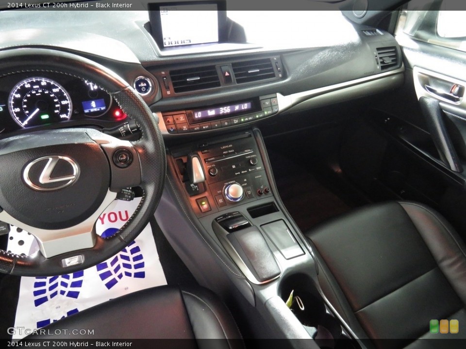 Black Interior Dashboard for the 2014 Lexus CT 200h Hybrid #138199314