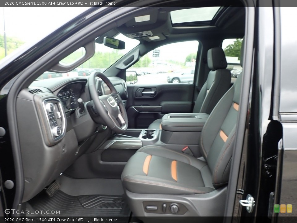 Jet Black Interior Front Seat for the 2020 GMC Sierra 1500 AT4 Crew Cab 4WD #138199374