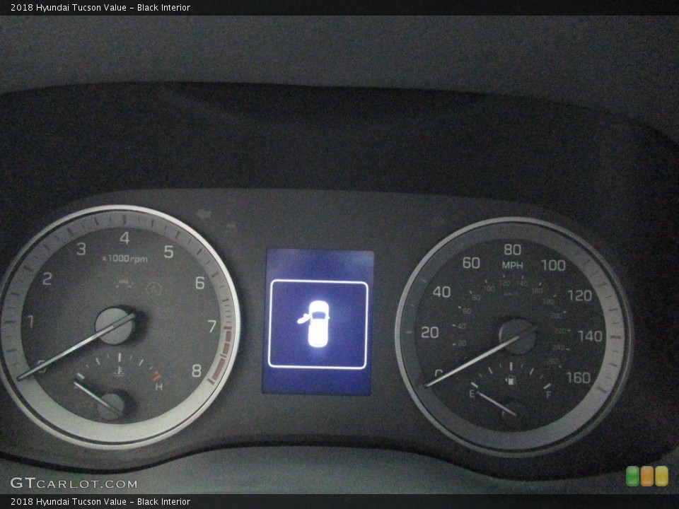 Black Interior Gauges for the 2018 Hyundai Tucson Value #138204305