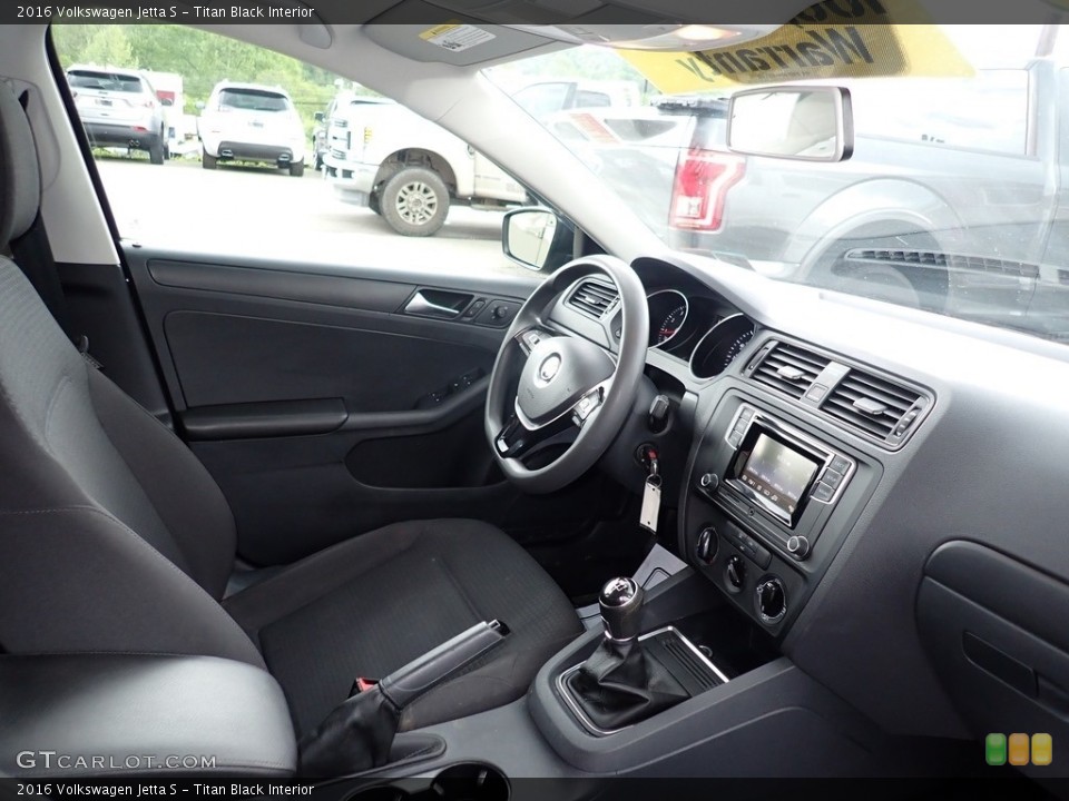 Titan Black Interior Dashboard for the 2016 Volkswagen Jetta S #138205511