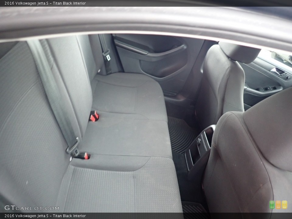 Titan Black Interior Rear Seat for the 2016 Volkswagen Jetta S #138205526