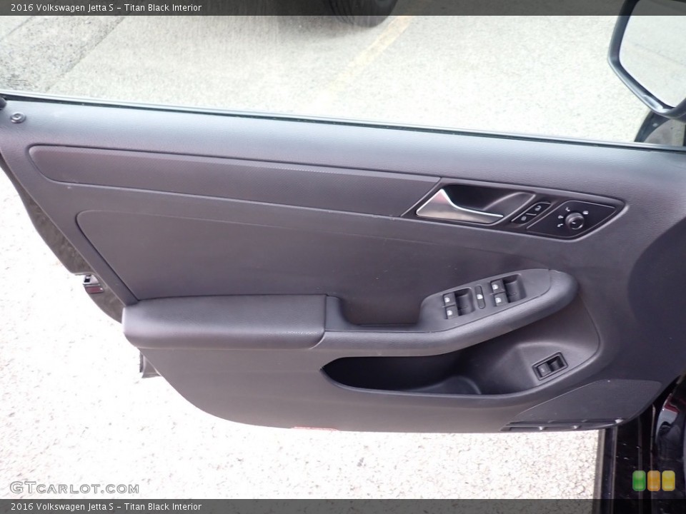 Titan Black Interior Door Panel for the 2016 Volkswagen Jetta S #138205541