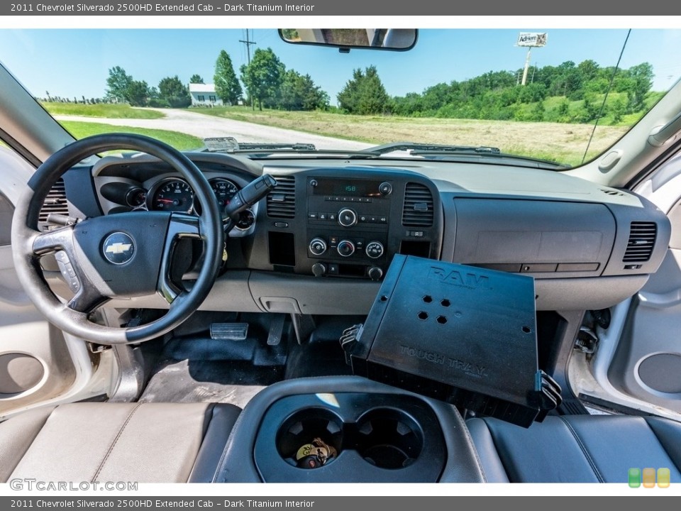 Dark Titanium Interior Dashboard for the 2011 Chevrolet Silverado 2500HD Extended Cab #138206591
