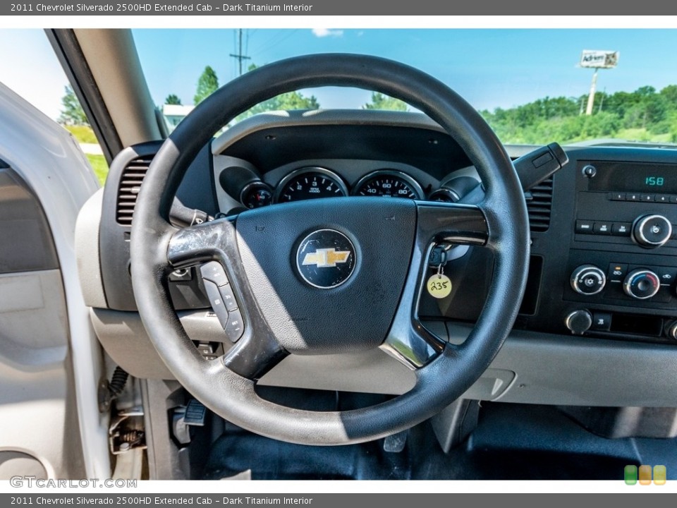 Dark Titanium Interior Steering Wheel for the 2011 Chevrolet Silverado 2500HD Extended Cab #138206612
