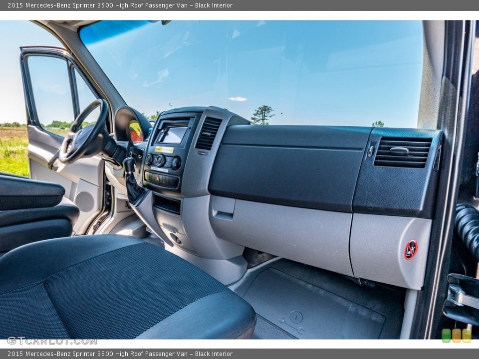 Black Interior Dashboard for the 2015 Mercedes-Benz Sprinter 3500 High Roof Passenger Van #138207173