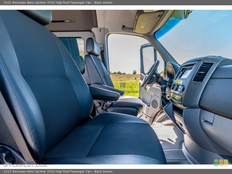 Black Interior Front Seat for the 2015 Mercedes-Benz Sprinter 3500 High Roof Passenger Van #138207176