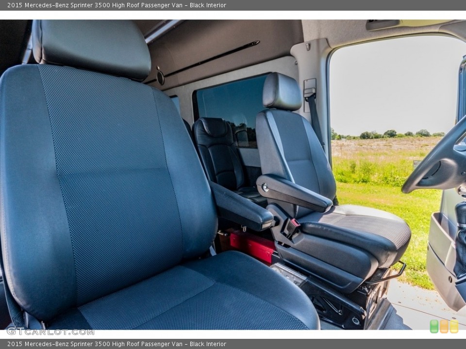 Black Interior Front Seat for the 2015 Mercedes-Benz Sprinter 3500 High Roof Passenger Van #138207179