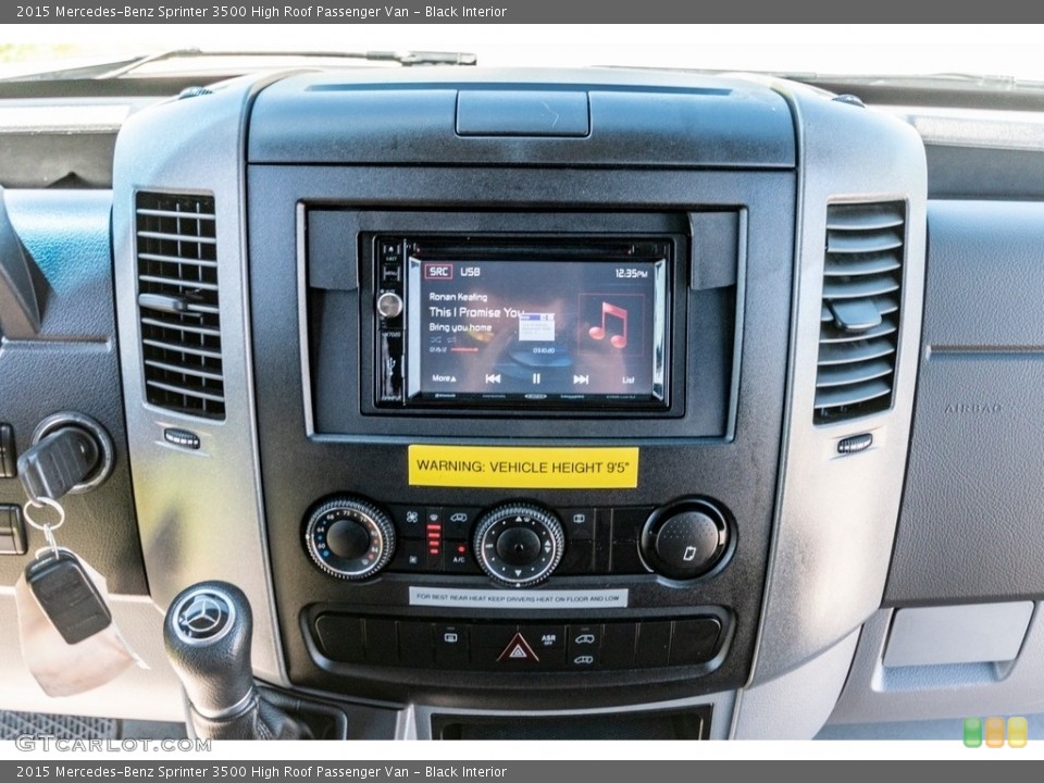 Black Interior Controls for the 2015 Mercedes-Benz Sprinter 3500 High Roof Passenger Van #138207185