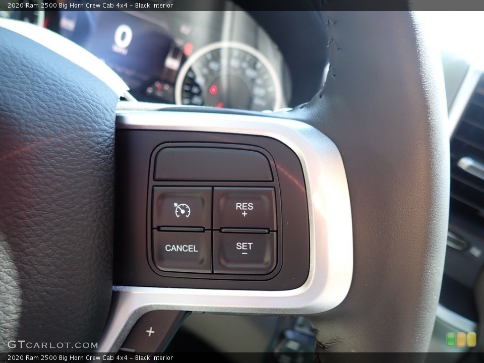 Black Interior Steering Wheel for the 2020 Ram 2500 Big Horn Crew Cab 4x4 #138208257