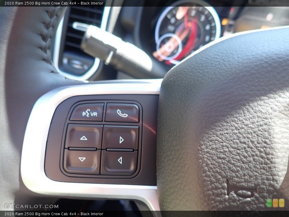 Black Interior Steering Wheel for the 2020 Ram 2500 Big Horn Crew Cab 4x4 #138208287