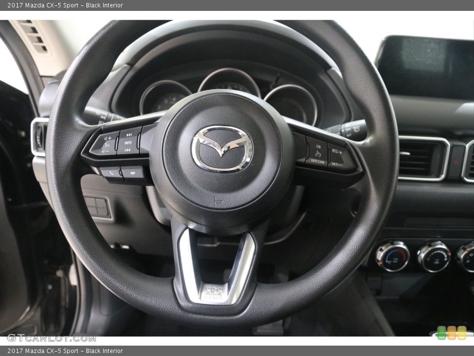 Black Interior Steering Wheel for the 2017 Mazda CX-5 Sport #138208665