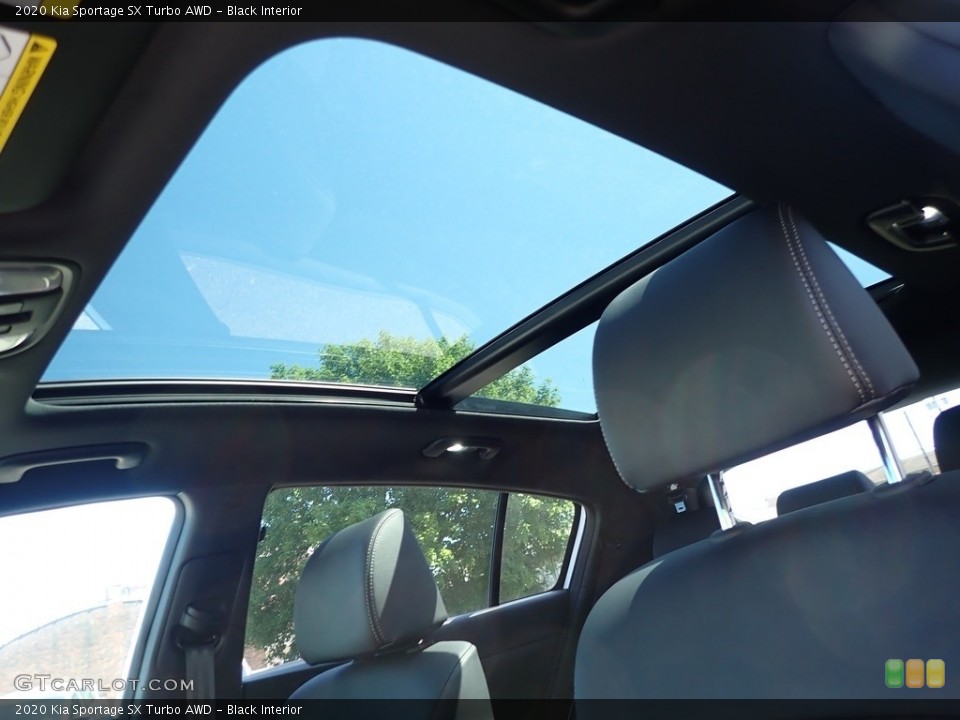 Black Interior Sunroof for the 2020 Kia Sportage SX Turbo AWD #138212706