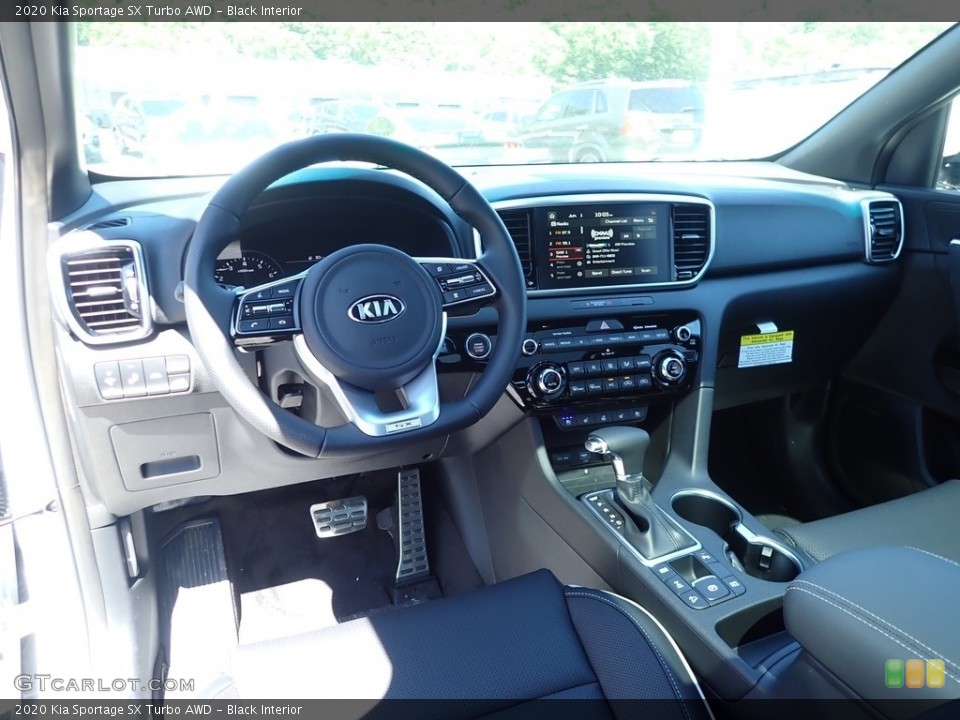 Black Interior Dashboard for the 2020 Kia Sportage SX Turbo AWD #138212767