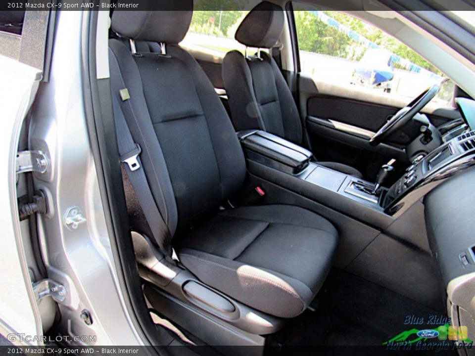 Black Interior Front Seat for the 2012 Mazda CX-9 Sport AWD #138213081