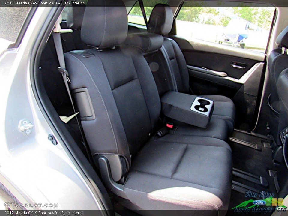 Black Interior Rear Seat for the 2012 Mazda CX-9 Sport AWD #138213102