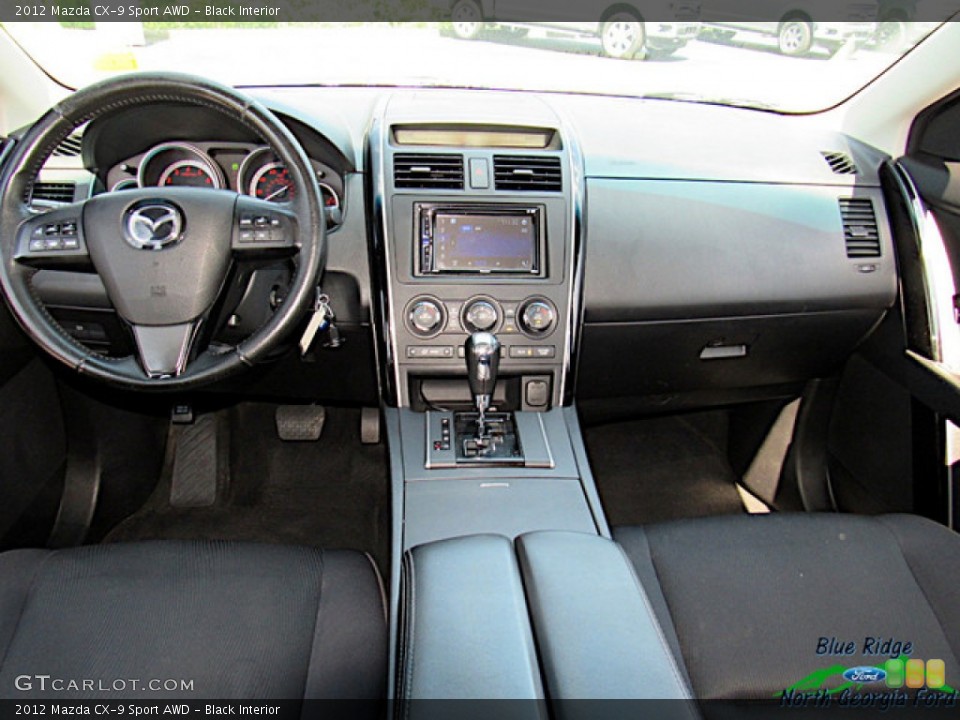 Black Interior Dashboard for the 2012 Mazda CX-9 Sport AWD #138213195