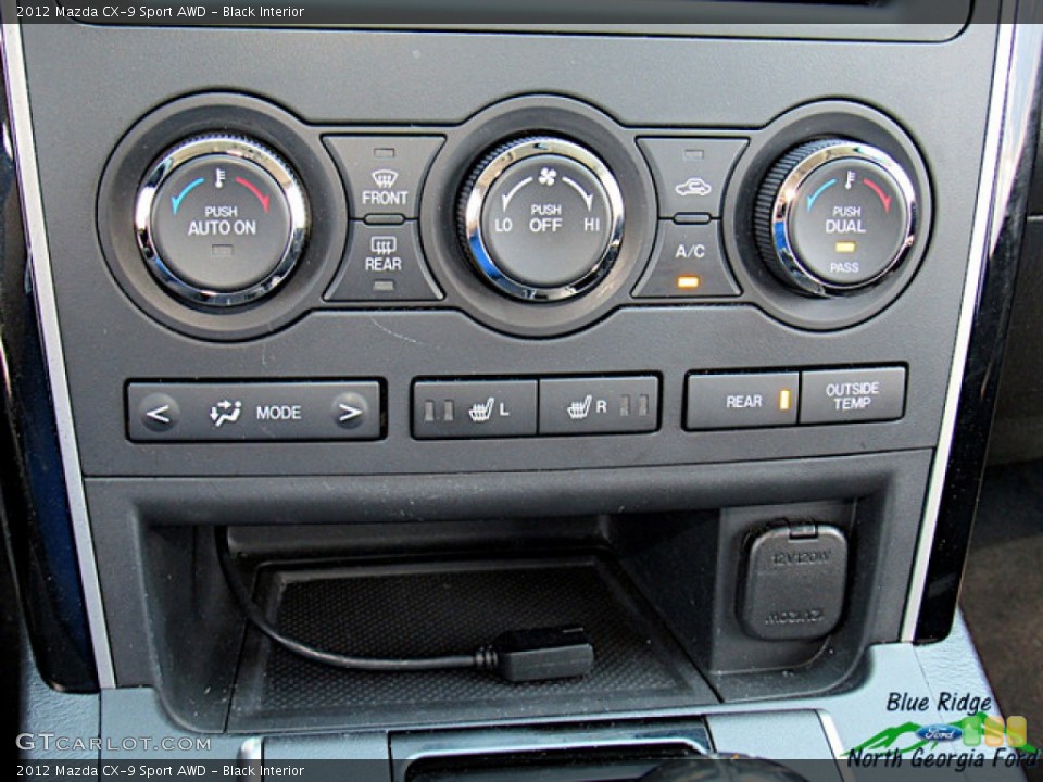 Black Interior Controls for the 2012 Mazda CX-9 Sport AWD #138213354