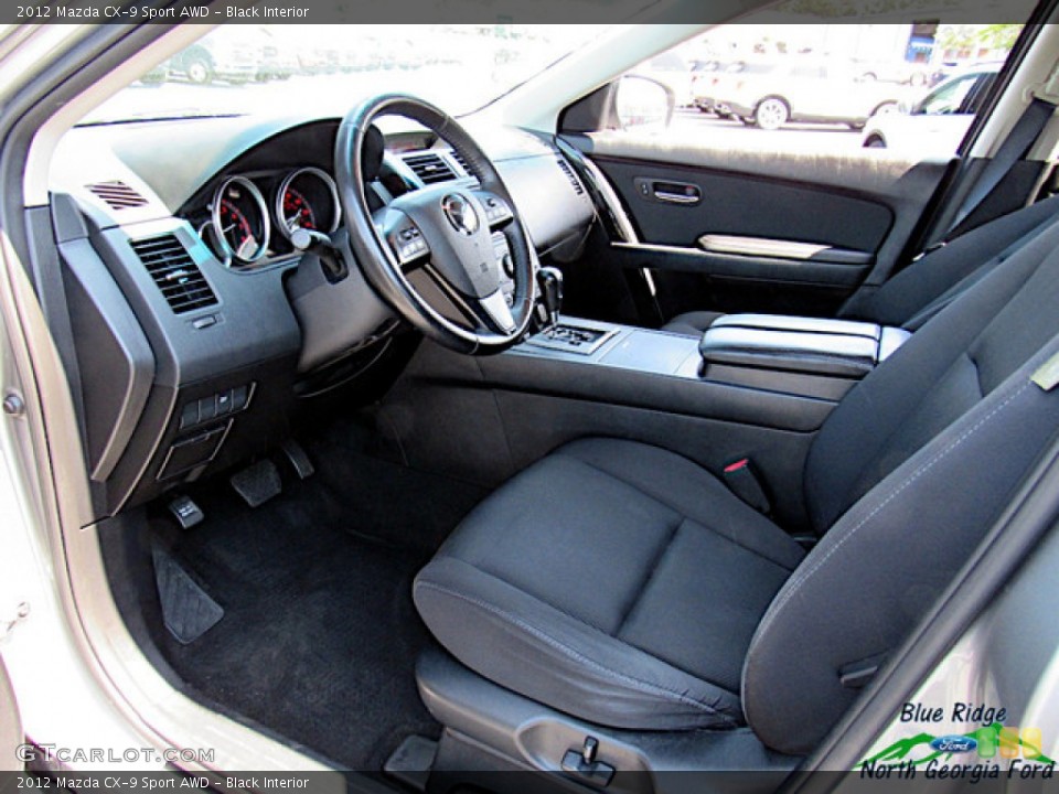 Black Interior Front Seat for the 2012 Mazda CX-9 Sport AWD #138213387