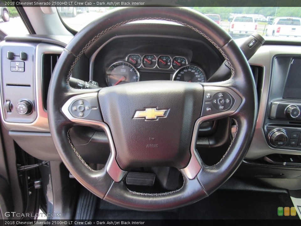 Dark Ash/Jet Black Interior Steering Wheel for the 2018 Chevrolet Silverado 2500HD LT Crew Cab #138219938