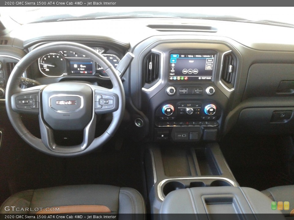Jet Black Interior Dashboard for the 2020 GMC Sierra 1500 AT4 Crew Cab 4WD #138221963