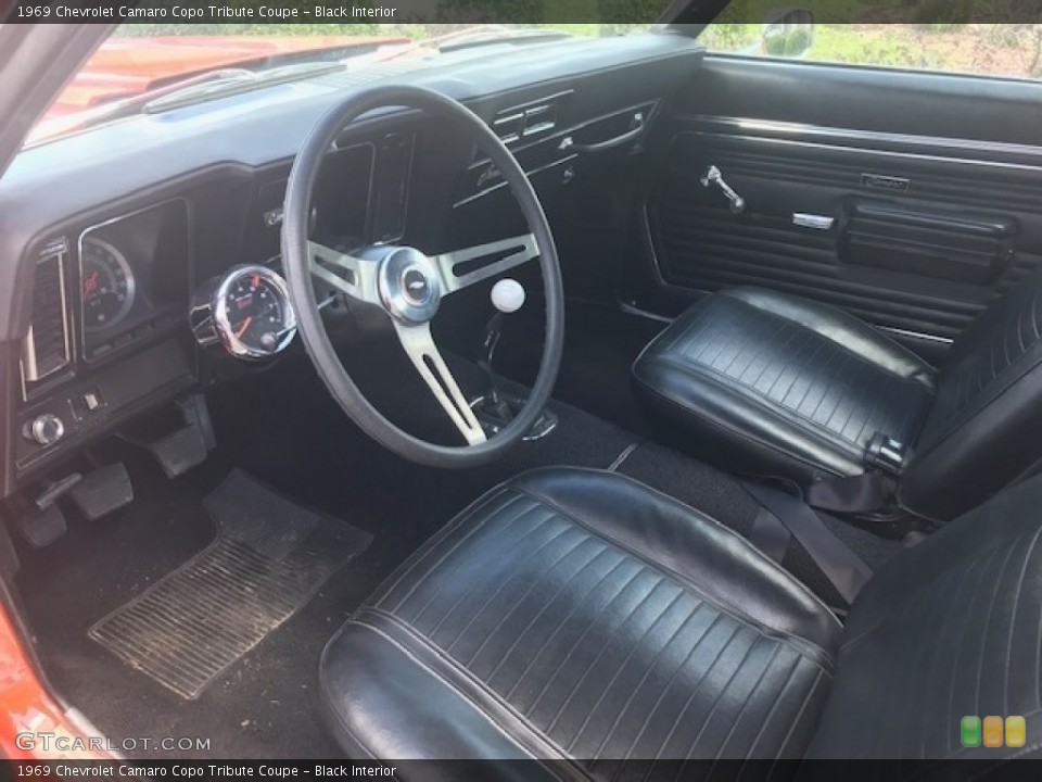 Black Interior Photo for the 1969 Chevrolet Camaro Copo Tribute Coupe #138223292