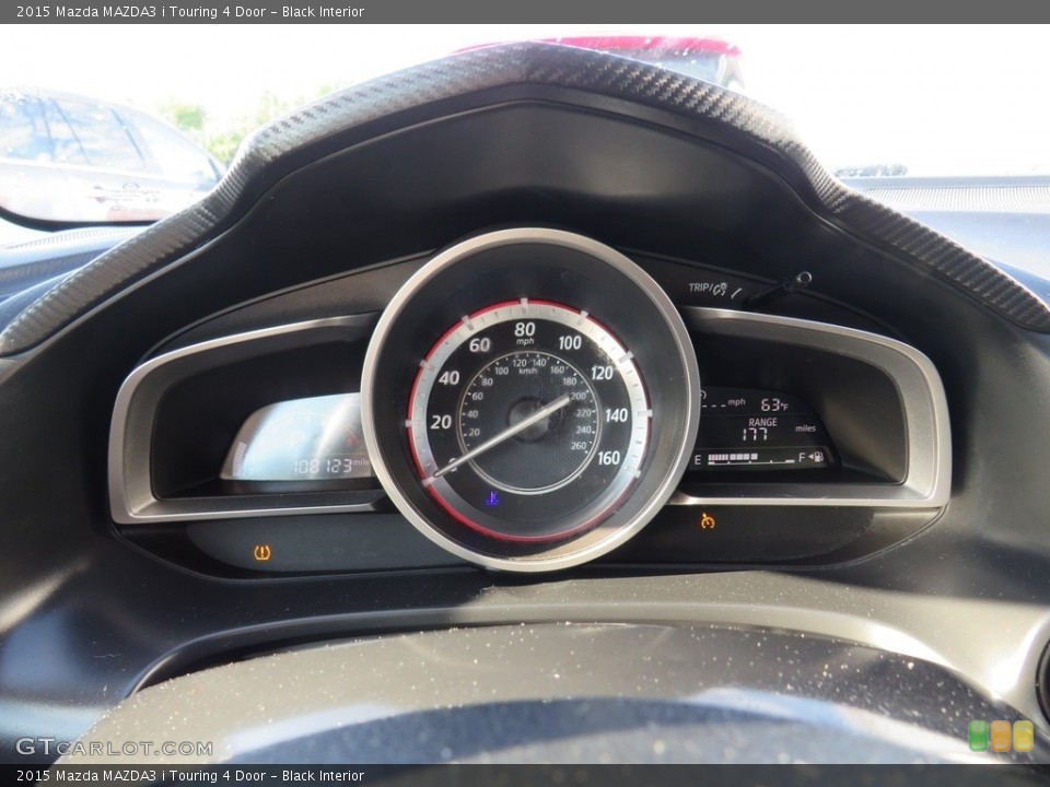 Black Interior Gauges for the 2015 Mazda MAZDA3 i Touring 4 Door #138224684